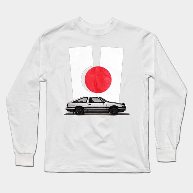 AE86 Long Sleeve T-Shirt by mvommen